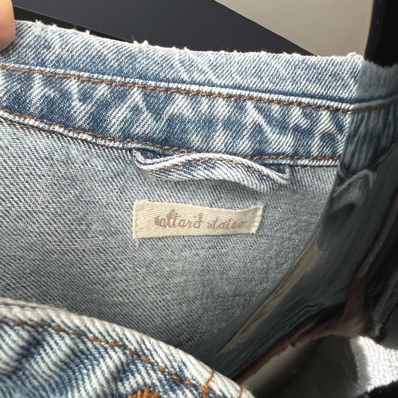 Altar’d State Cropped Frayed Hem Jacket Size Small - Picture 4 of 6